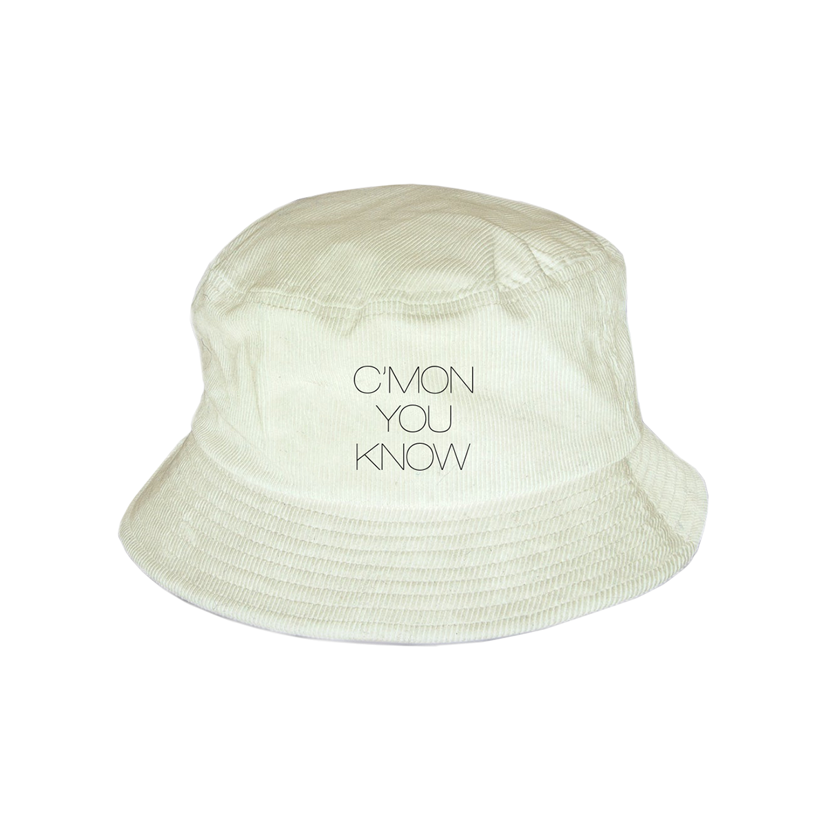C'MON YOU KNOW Embroidered Bucket Hat White – Liam Gallagher