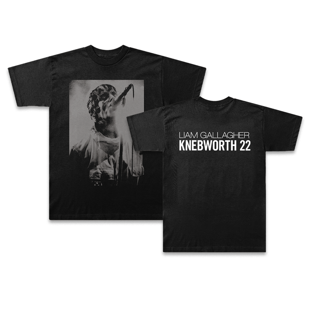 Knebworth 22 Live Photo T-Shirt Black