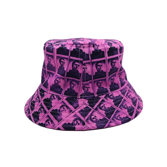 All Over Polaroid Reversible Bucket Hat Pink